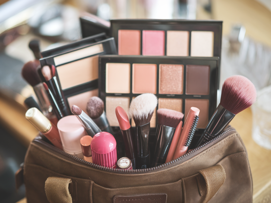 Quelle trousse de maquillage de voyage emporter pour paraître soignée en dix minutes avec et sans miroir